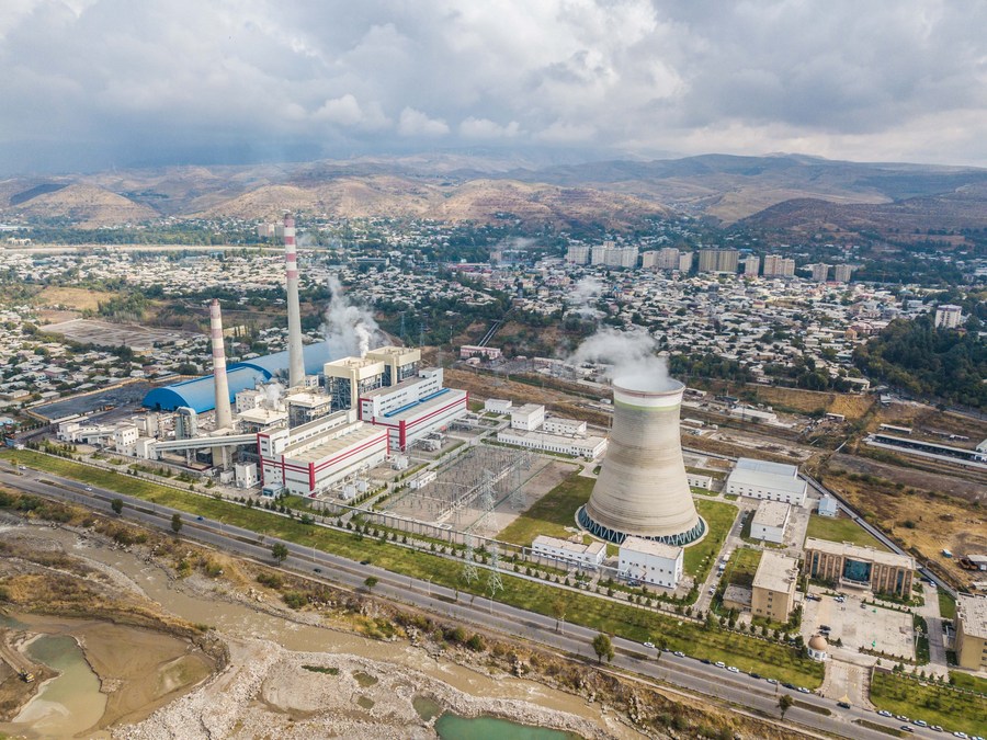 Dushanbe No. 2 thermal power station in Dushanbe, Tajikistan, October 9, 2018. /Xinhua