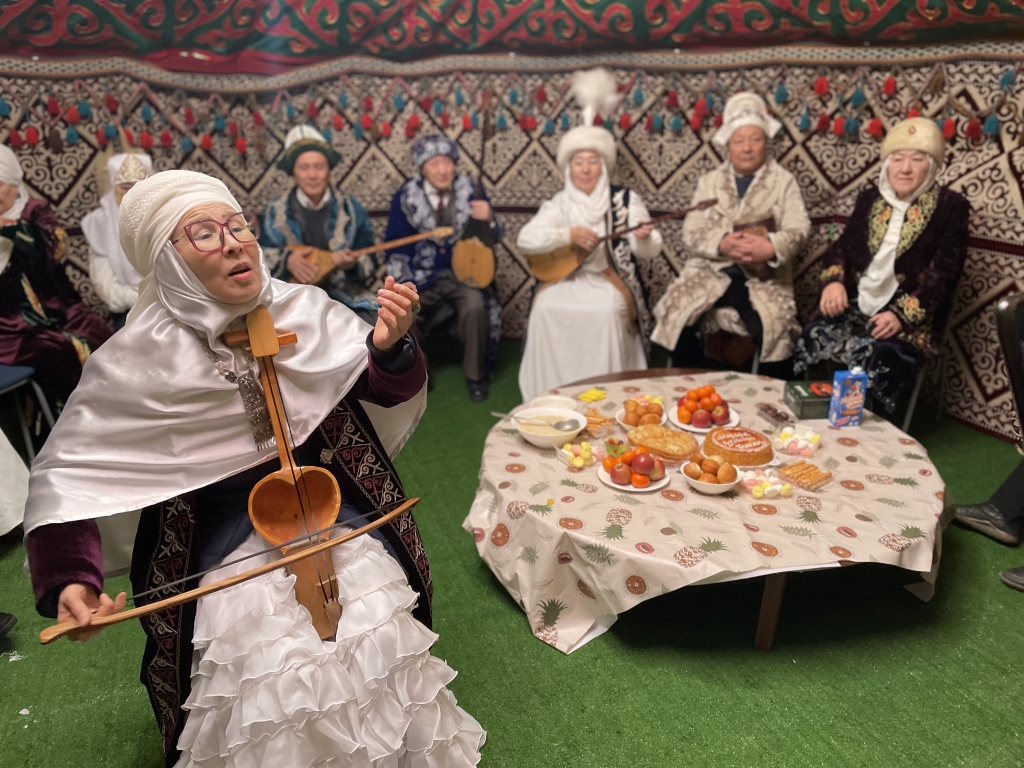 People celebrate Nowruz Day in Astana, capital of Kazakhstan, on March 22, 2022. /CFP