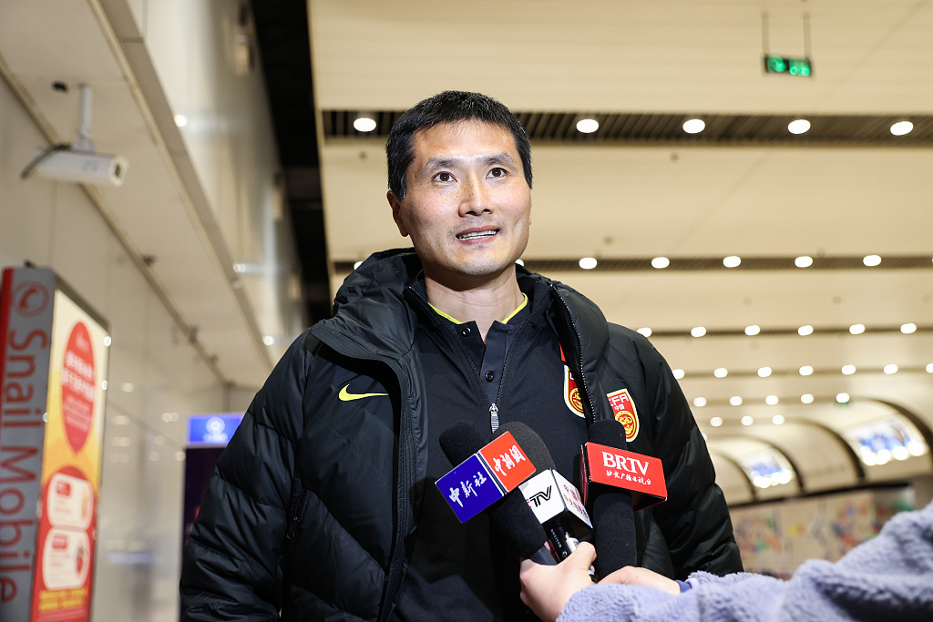 China's team leader Shao Jiayi during a press briefing in Beijing, China, March 16, 2023. /CFP