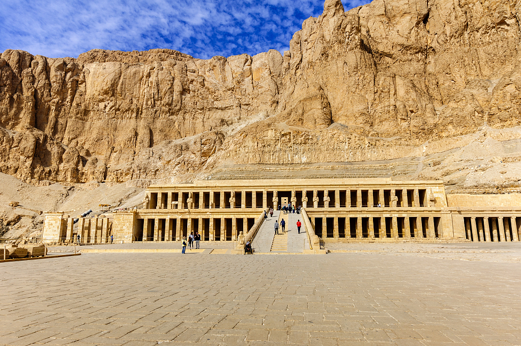 The Hatshepsut Temple at Deir al-Bahari, on the west bank of Luxor in Egypt. /CFP
