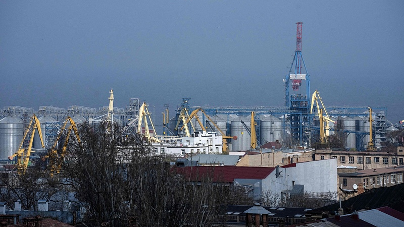 The grain terminal of the port of Odesa, Ukraine, April 10, 2023. /CFP