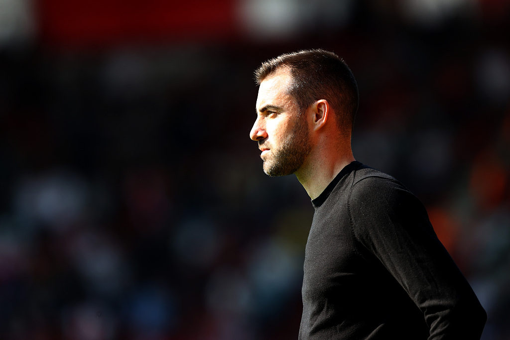 Southampton manager Ruben Selles during their Premier League match clash with Fulham at St. Mary's Stadium in Southampton, England, May 13, 2023. /CFP