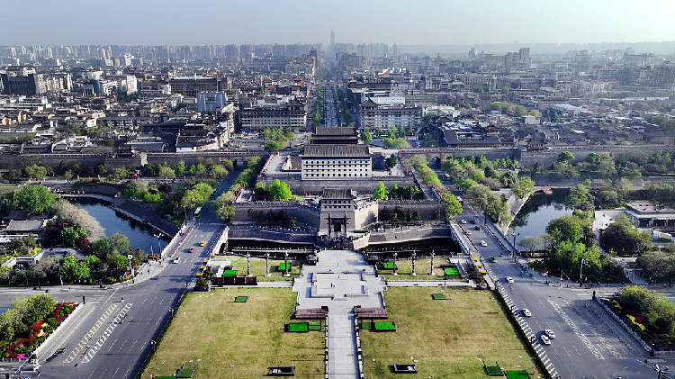 A panoramic view of Xian City, northwest China's Shaanxi Province, April 9, 2023. /CFP