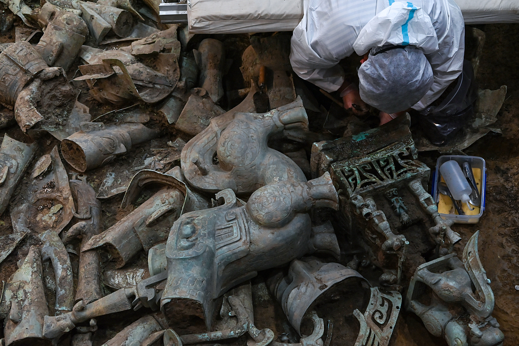 The Sanxingdui archaeological site in Guanghan, Sichuan, on June 22, 2022. /CFP