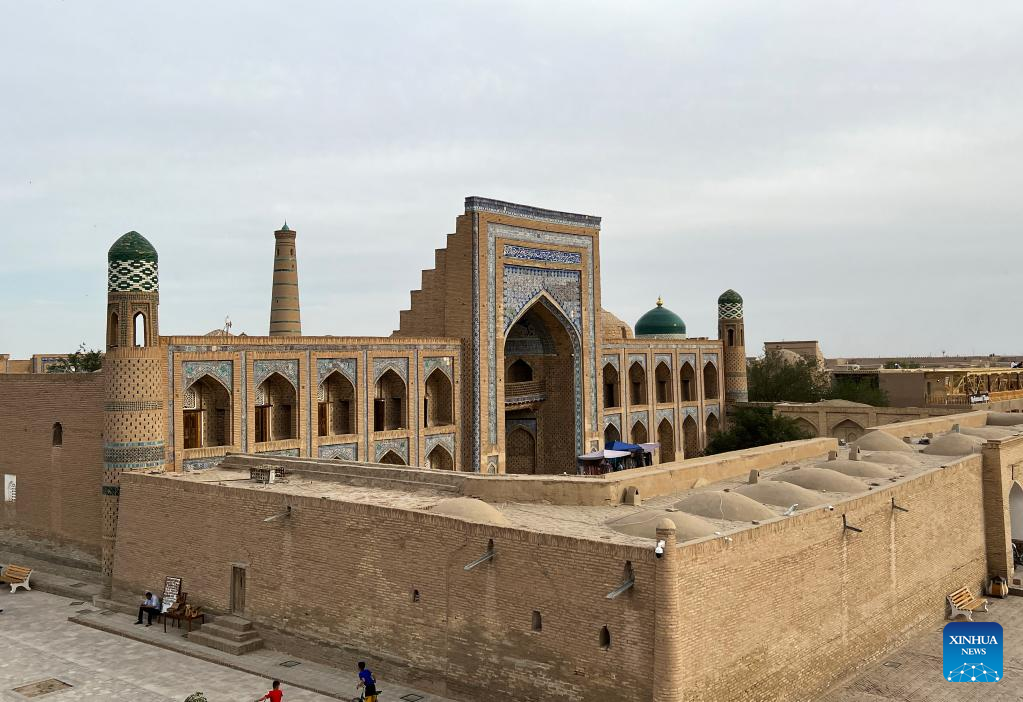 A view of the historical sites in Khiva, Uzbekistan, April 29, 2023. /Xinhua