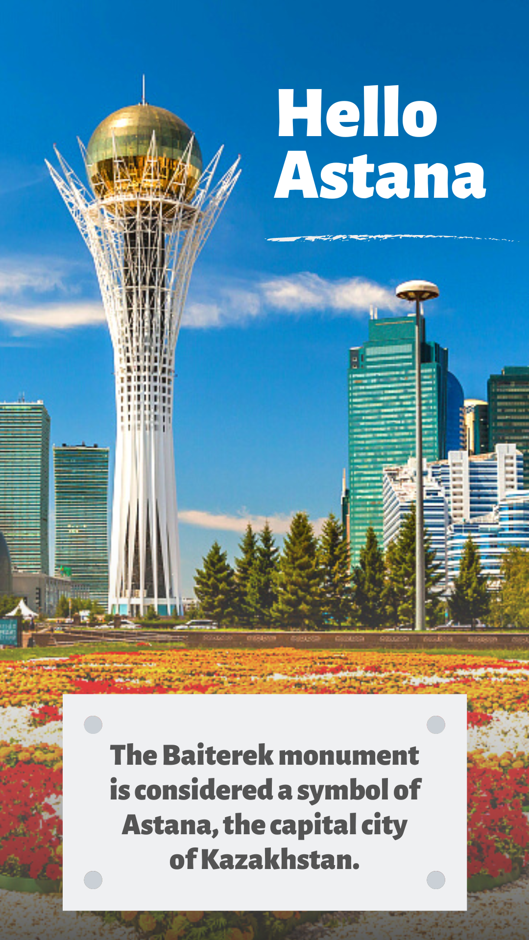Kazakhstan's symbolic Baiterek monument