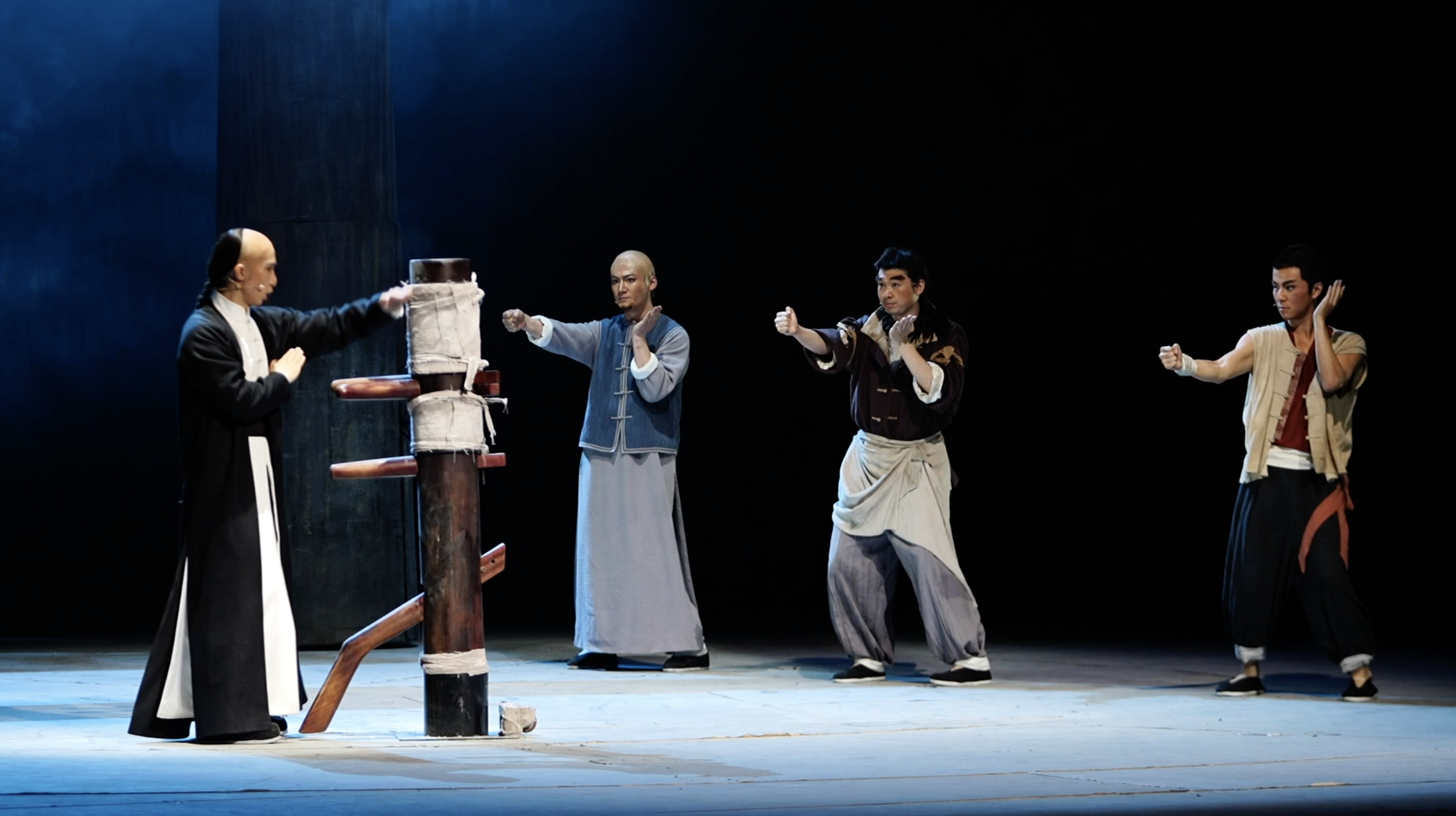 Actors perform Yongchun Fist in the musical 