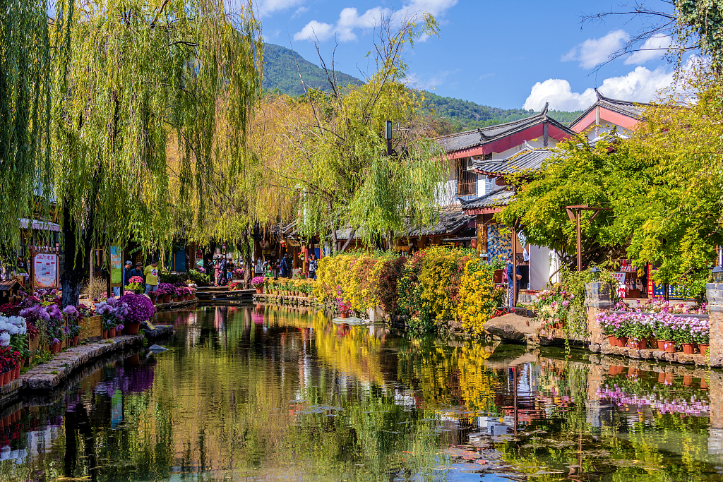 Shuhe Ancient Town is located four kilometers northwest of Lijiang Ancient City in Yunnan Province, China. /CFP