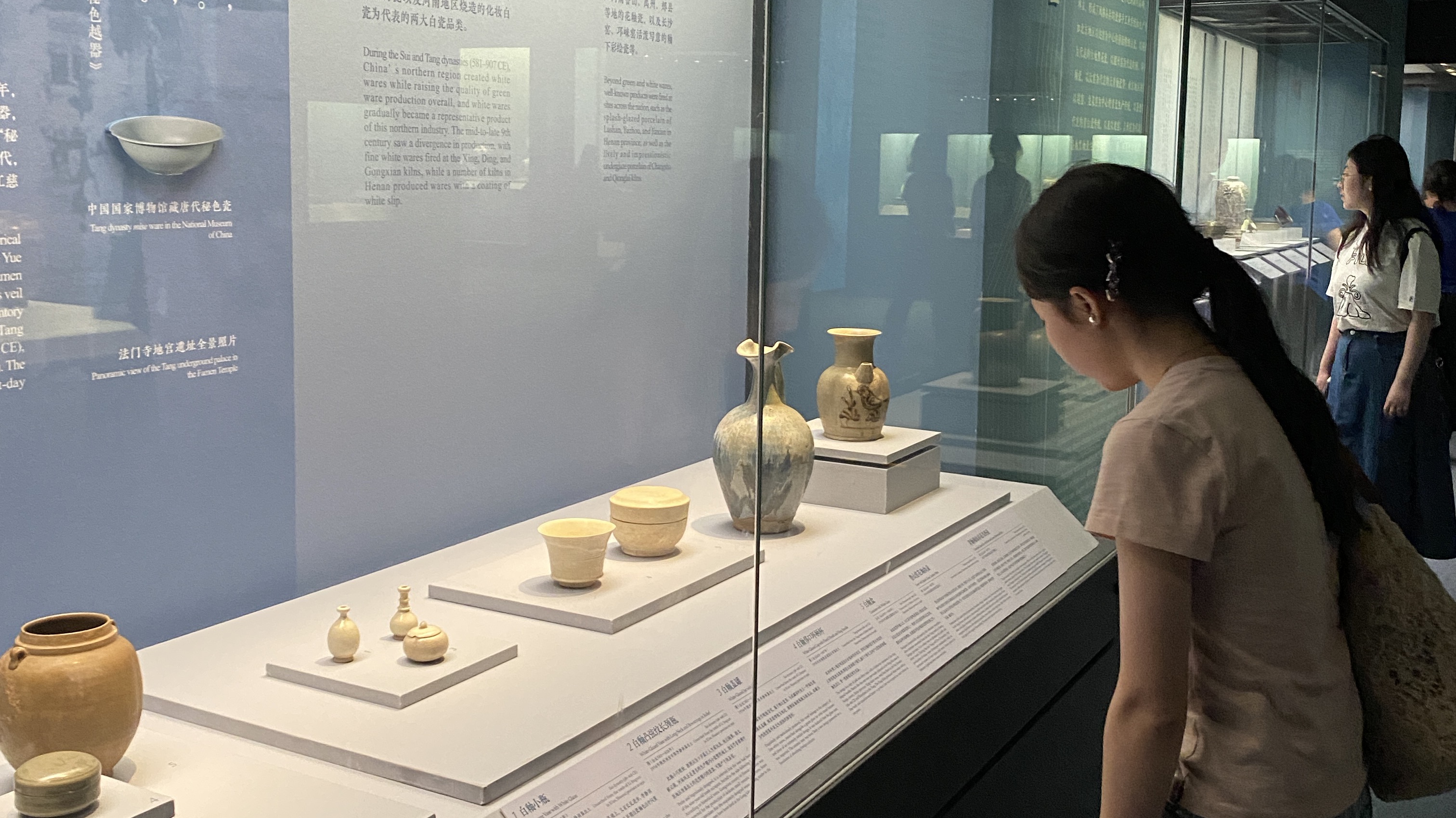 Chen Zhi at an exhibition of ancient China in the National Museum of China, Beijing, China, May 16, 2023. /courtesy of Chen Zhi