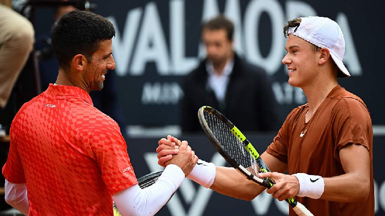 Rune upsets Djokovic to storm into Rome semi-finals, injured Swiatek  retires