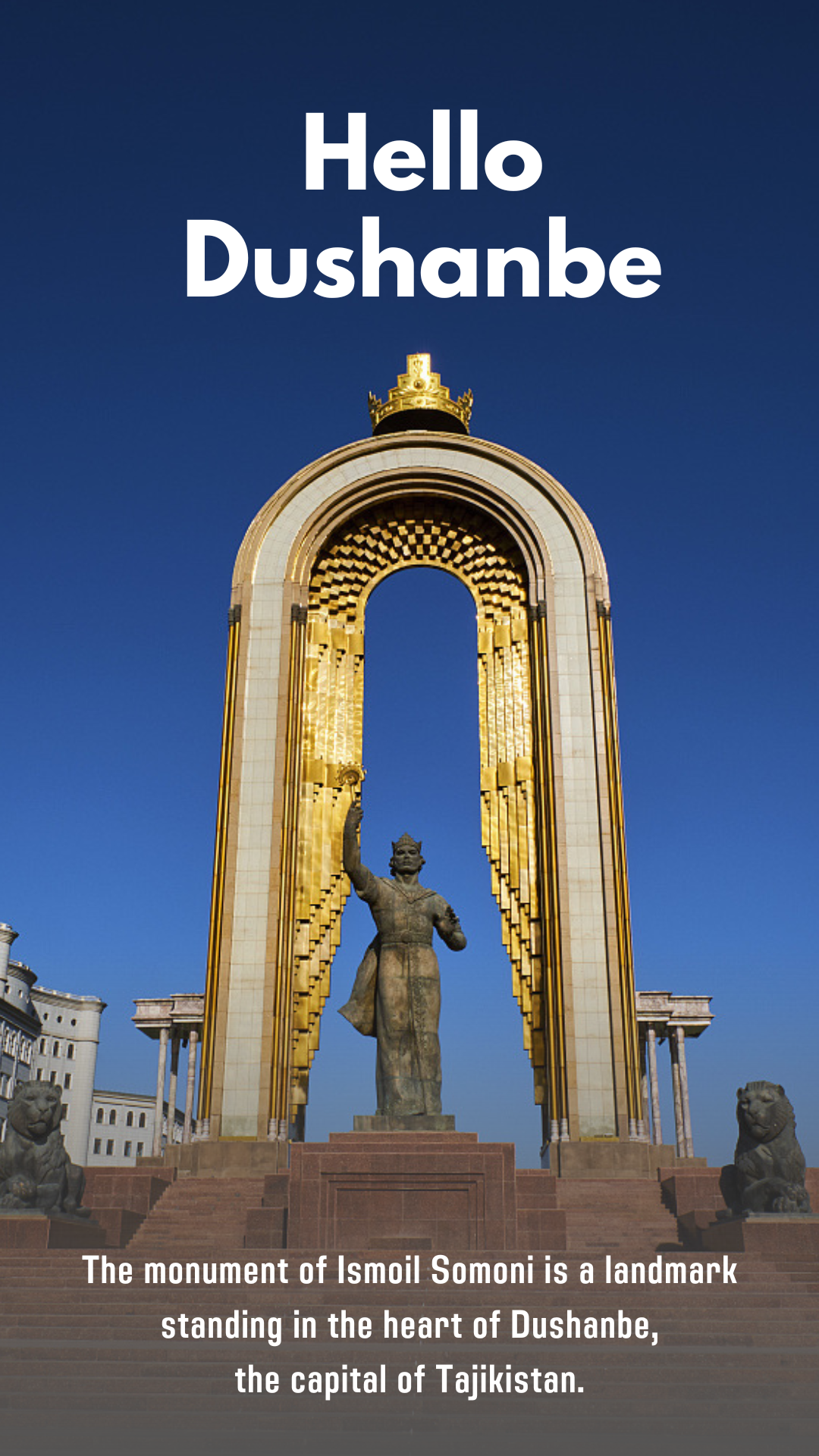 Tajikistan's iconic statue symbolizes glorious history