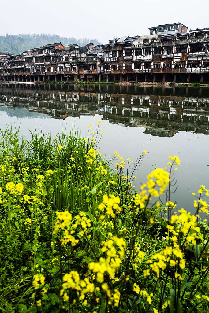 A view of Jiaguan Ancient Town in Chengdu, Sichuan /CFP