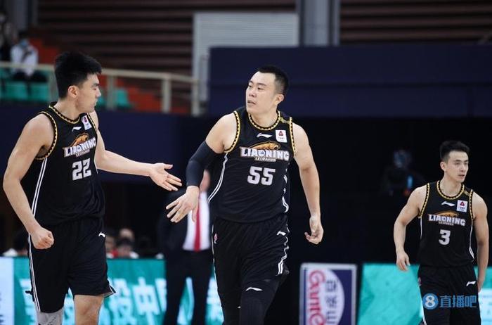 Han Dejun (#55) of the Liaoning Flying Leopards looks on in Game 1 of the CBA Finals against the Zhejiang Golden Bulls in Hangzhou, east China's Zhejiang Province, May 8, 2023. /Xinhua