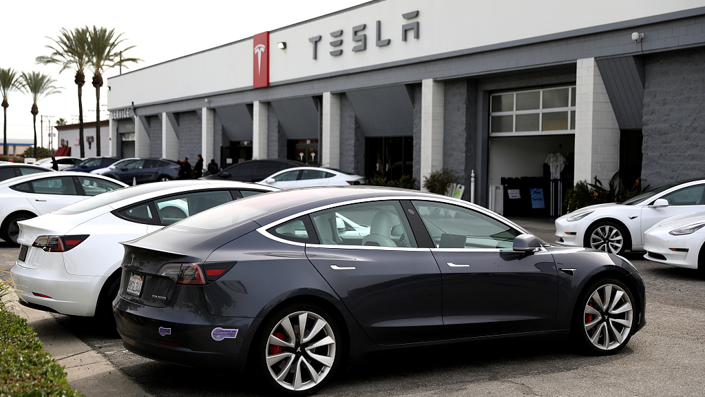 Tesla Dealership along 811 S San Fernando Blvd in Burbank, California, U.S., February 16, 2023. /CFP