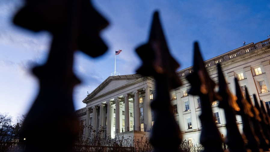 The U.S. Department of the Treasury in Washington, D.C., the United States, January 20, 2023. /Xinhua