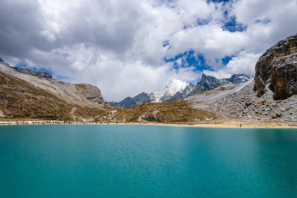 The Milk Sea Scenic Area of Daocheng Yading Nature Reserve in southwest China's Sichuan Province is seen in this photo taken on May 25, 2023. /CFP