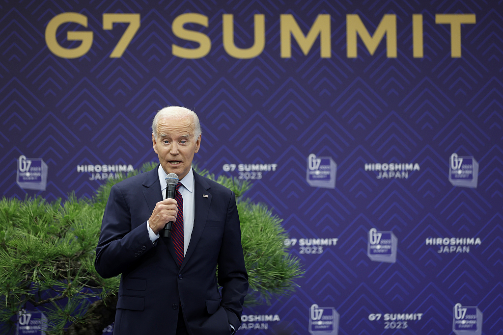 U.S. President Joe Biden speaks during a news conference following the G7 Summit in Hiroshima, Japan, May 21, 2023. /CFP