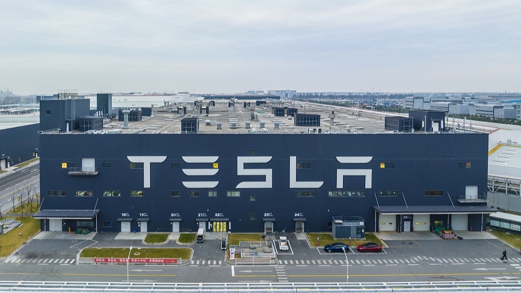 Tesla's gigafactory in the Lin-gang Special Area, Shanghai, China, January 1, 2023. /CFP