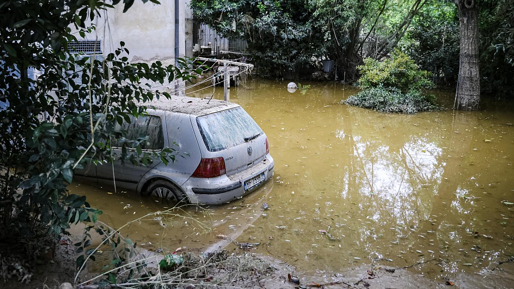A general view of the flood damage in Emilia Romagna in Faenza, Italy, May 30, 2023. /CFP