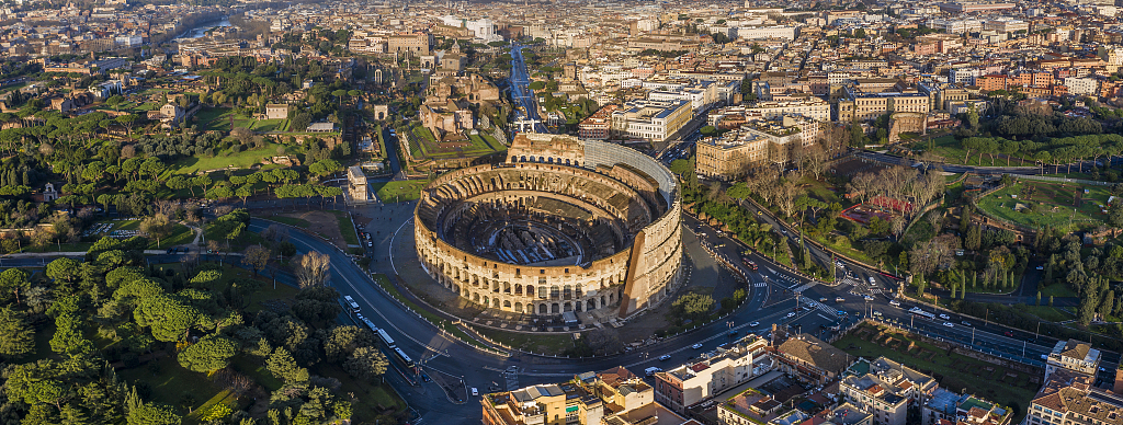 The Colosseum is located in the heart of Rome, Italy. It is the largest ancient amphitheater ever built, and is still the largest standing amphitheater in the world, despite its age. /CFP