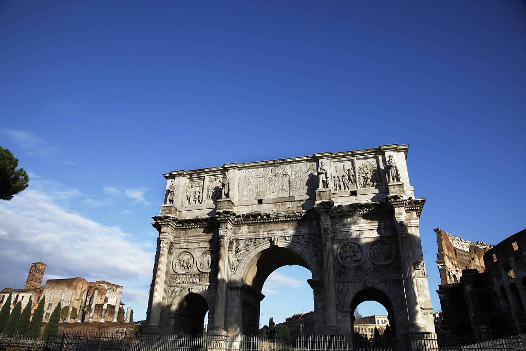 The Roman Forum is surrounded by ruins of Rome's most important government buildings. /CFP