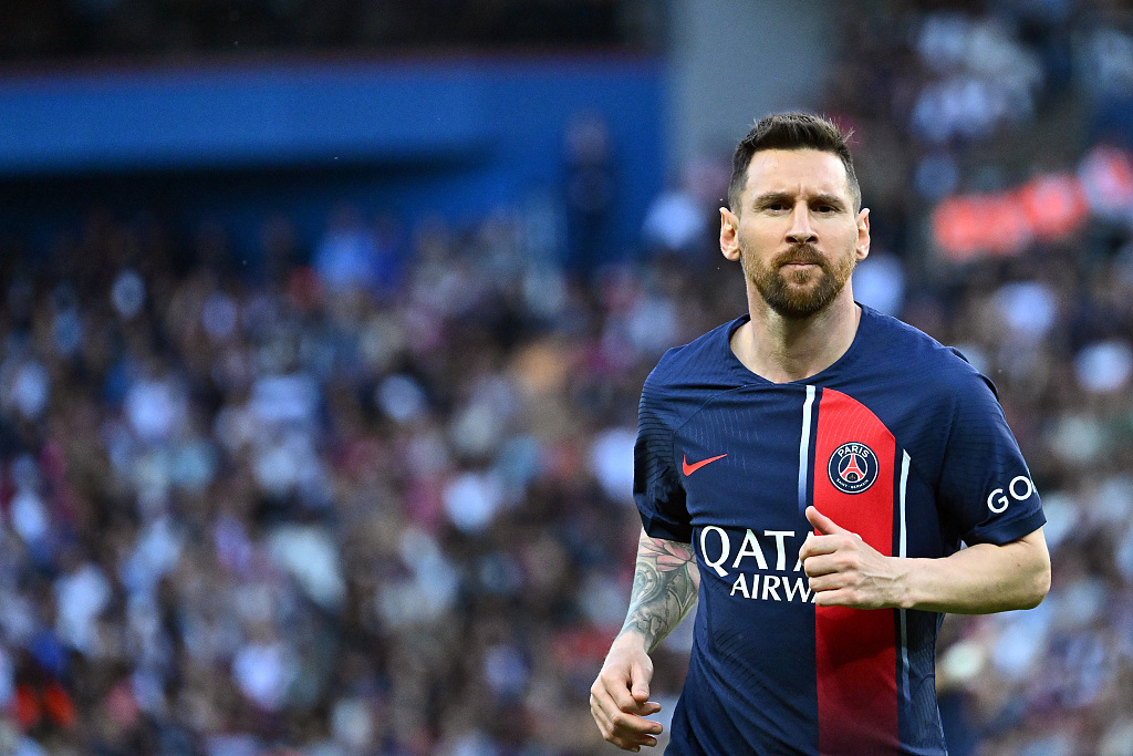 Lionel Messi of PSG during the Ligue 1 match with Clermont Foot at Parc des Princes in Paris, France, June 3, 2023. /CFP