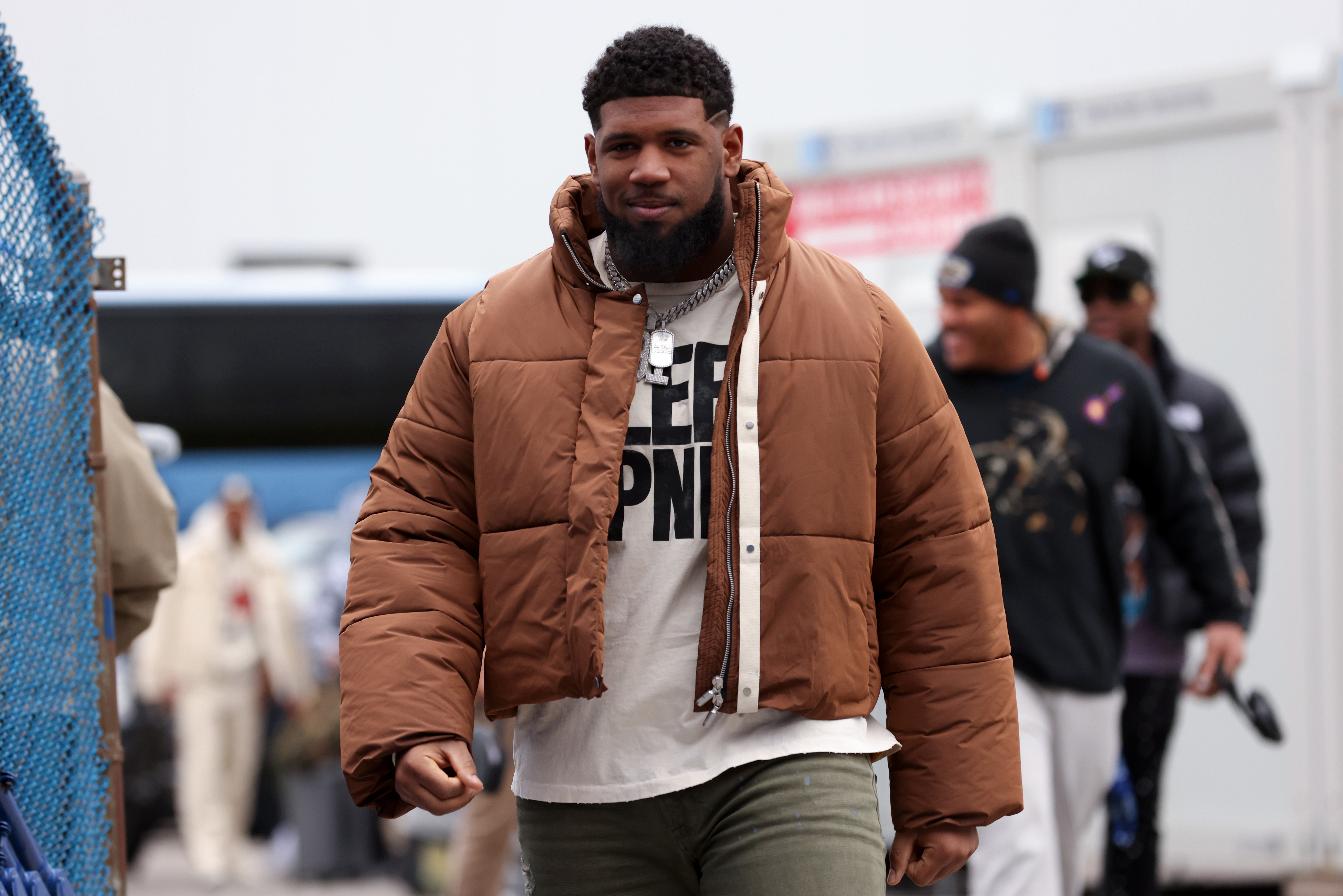 Defensive tackle Ed Oliver of the Buffalo Bills looks on ahead of the game against the Cincinnati Bengals in the American Football Conference Divisional Game at Highmark Stadium in Orchard Park, New York, January 22, 2023. /CFP 