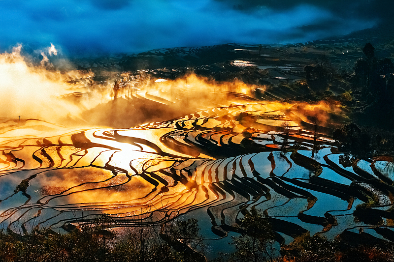 A breathtaking view was snapped in Yunnan Province. /CFP