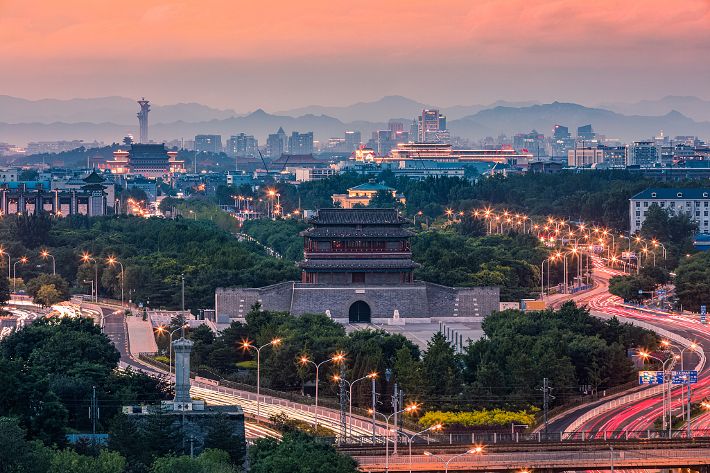 A bird's-eye view of Central Axis of Beijing /CFP