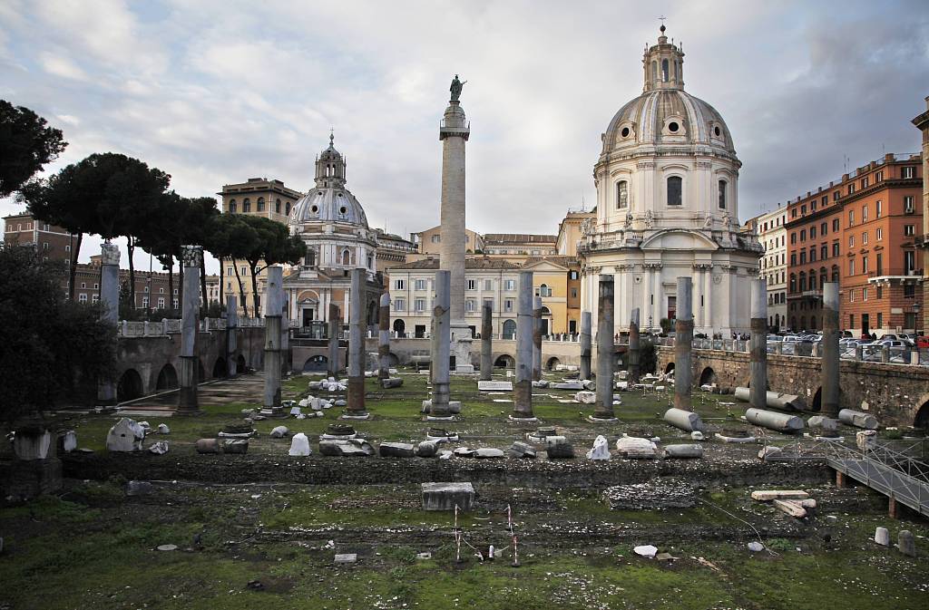 An undated photo shows the Roman Forum in Rome, Italy. /CFP