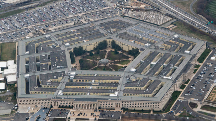 The Pentagon is seen from an airplane over Washington D.C., the United States, February 19, 2020. /Xinhua