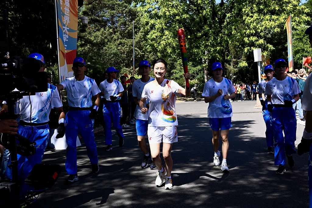 The torch relay for the 31st International University Sports Federation Summer World University Games begins in Beijing, June 10, 2023. /CFP