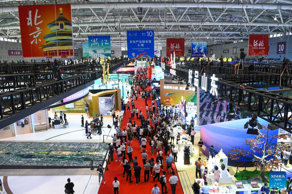 A picture of the 19th China (Shenzhen) International Cultural Industries Fair in Shenzhen, south China's Guangdong Province, June 7, 2023. /Xinhua