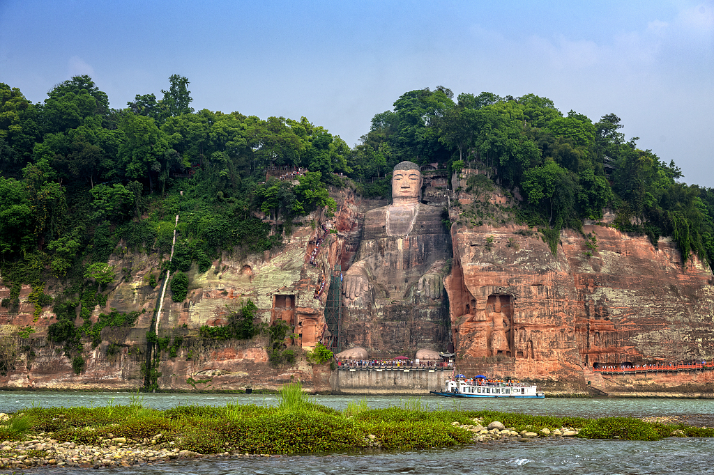 The Giant Buddha of Leshan in Leshan, Sichuan Province /CFP
