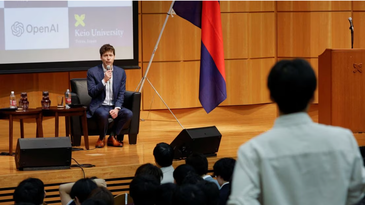Sam Altman, CEO of ChatGPT maker OpenAI, attends an open dialogue with students at Keio University in Tokyo, Japan, June 12, 2023. /Reuters