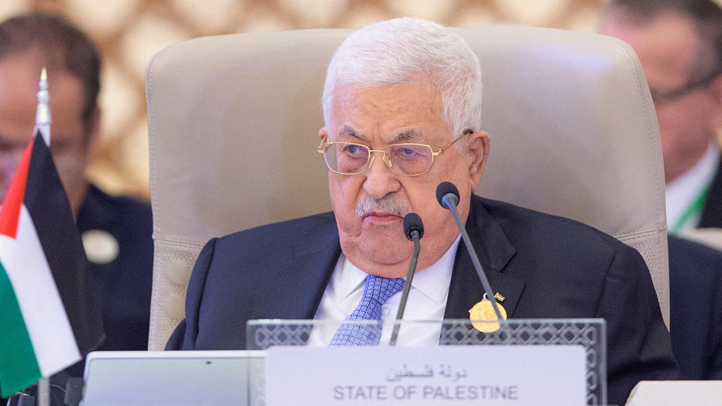Palestinian President Mahmoud Abbas attends the Arab League Summit in Jeddah, Saudi Arabia, May 19, 2023. /CFP