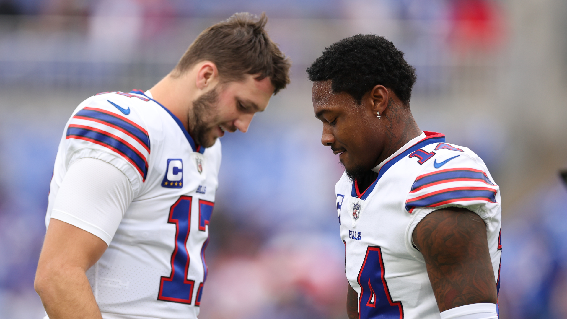 Josh Allen says Stefon Diggs' absence at minicamp was overblown