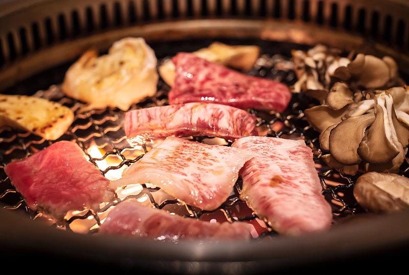 Yakiniku is the Japanese style of cooking over a charcoal grill. /CFP