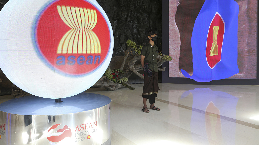 ASEAN banners seen in Nusa Dua, Bali, Indonesia, March 30, 2023. /CFP