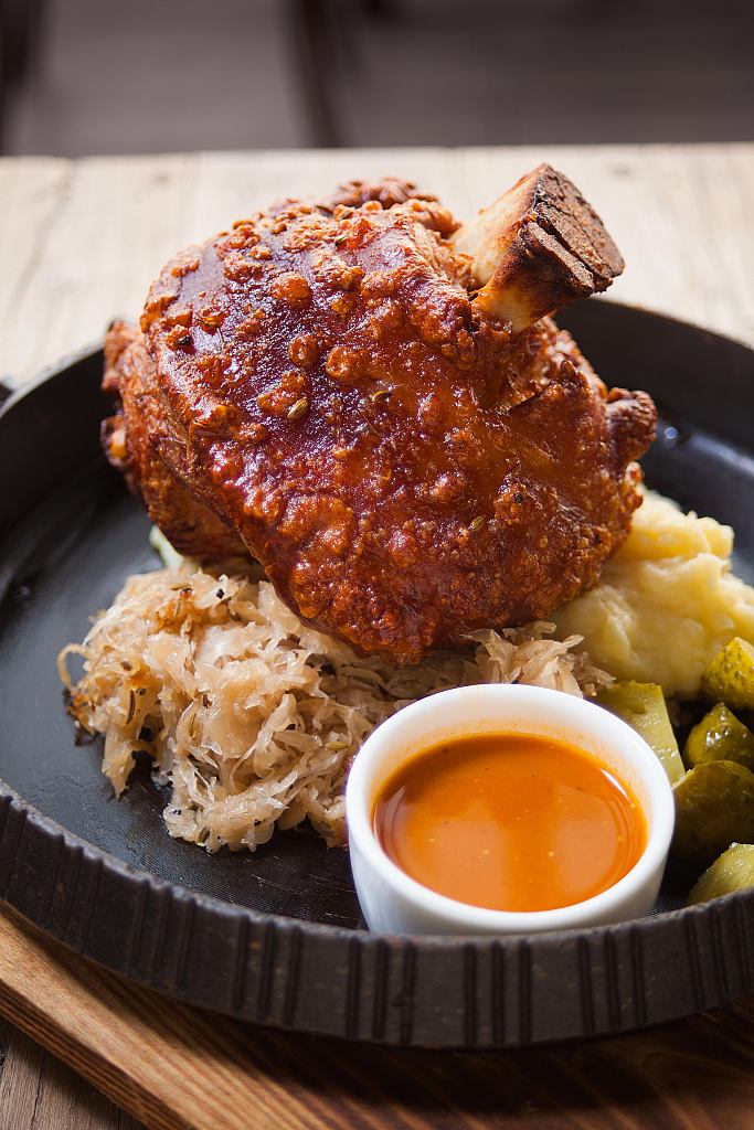 German Pork Knuckle (Schweinshaxe). /CFP