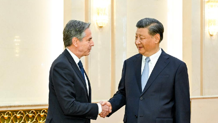 President Xi Jinping meets with U.S. Secretary of State Antony Blinken ...