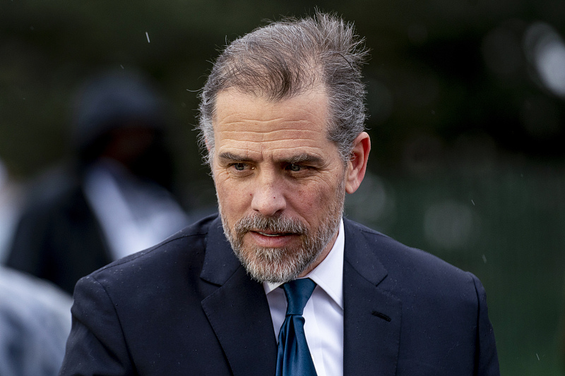 Hunter Biden, son of U.S. President Joe Biden, speaks to guests at the White House in Washington, D.C., U.S., April 18, 2022. /CFP