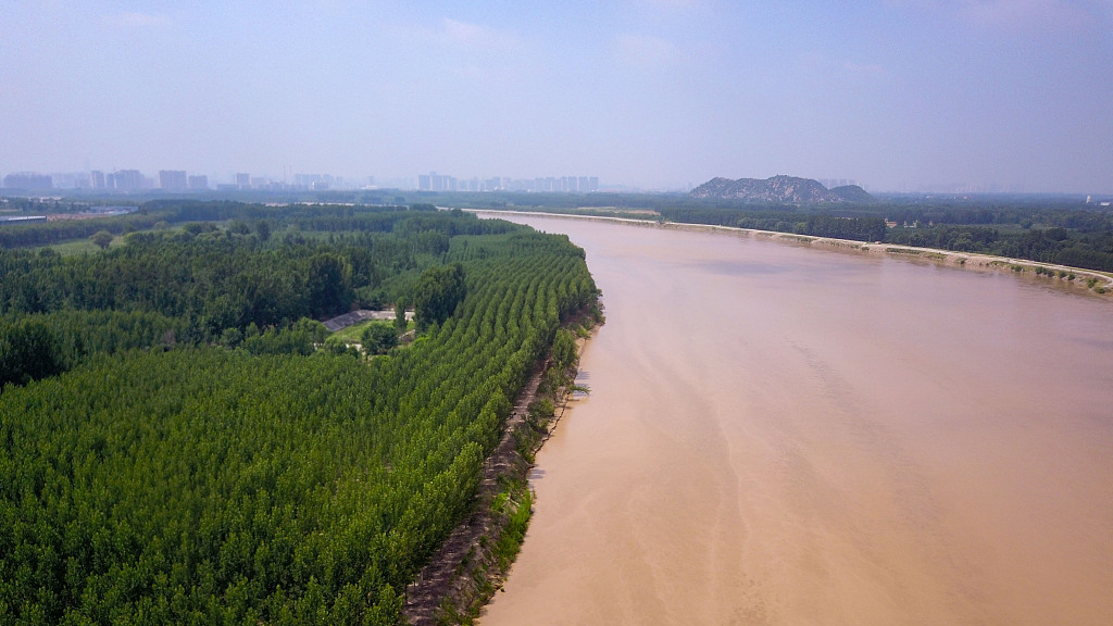 View of the Yellow River in Jinan City, east China's Shandong Province. /CFP