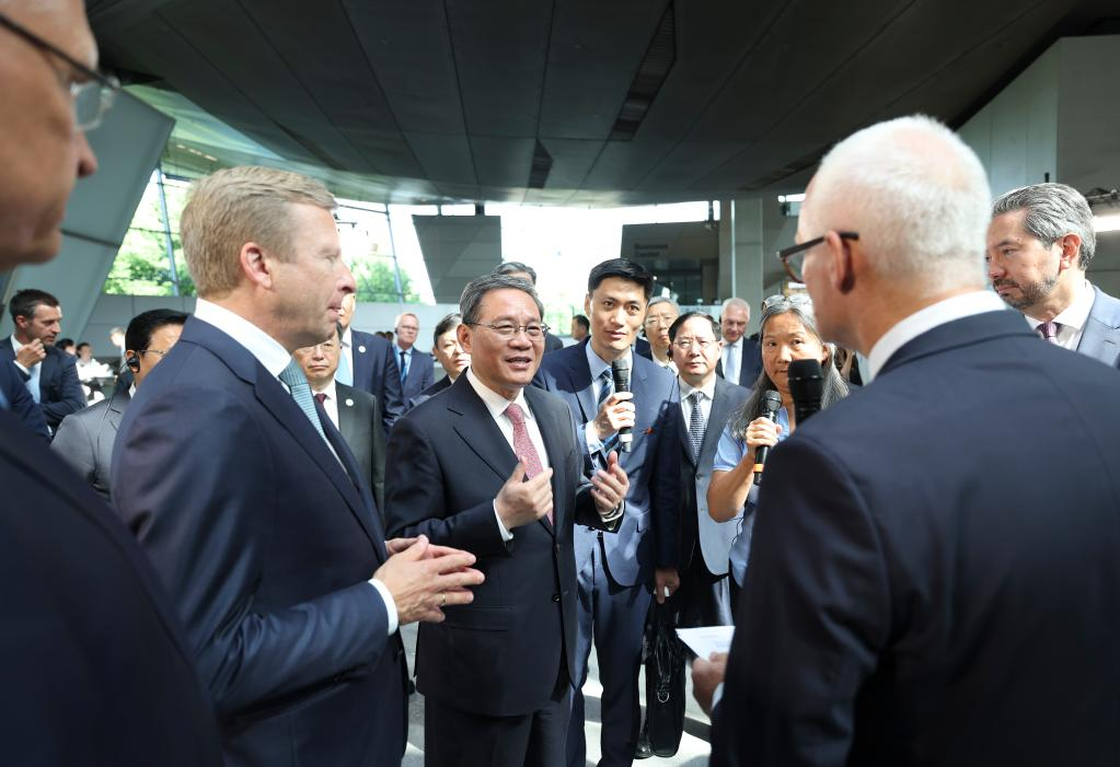 Premier Li visits the BMW Welt in Bavaria state, Germany, June 21, 2023. /Xinhua