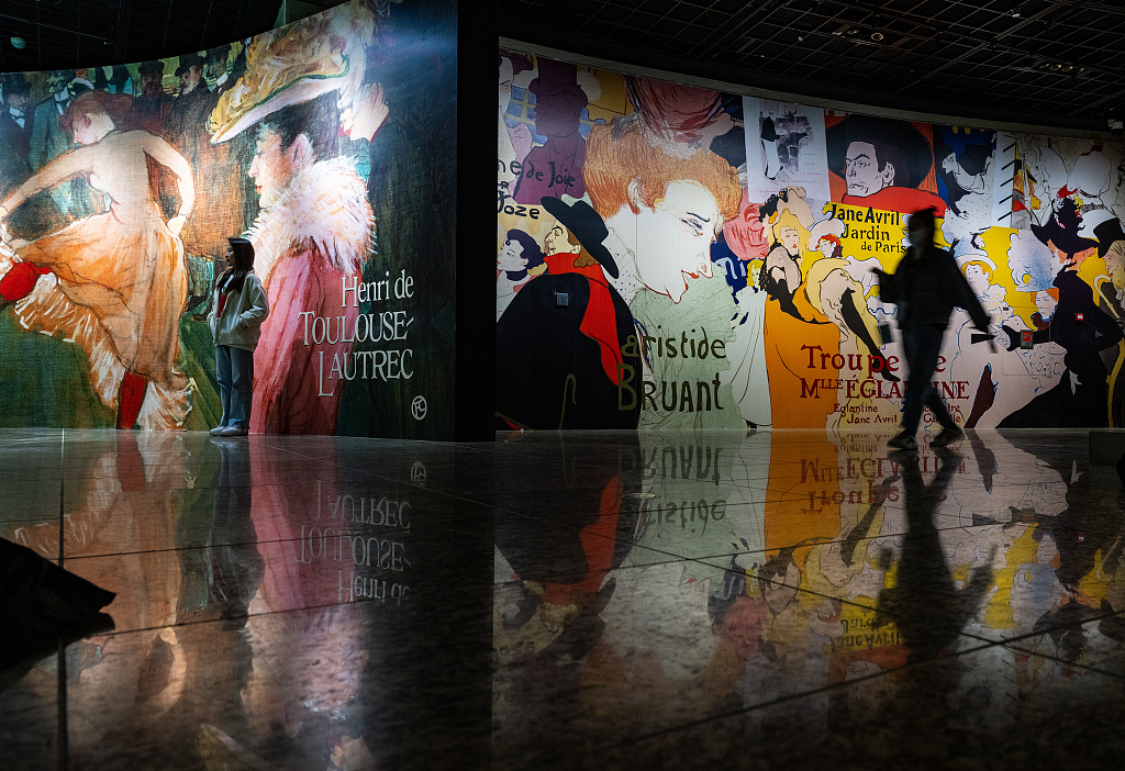 An exhibition of 230 works by French artist Henri de Toulouse-Lautrec is open to the public from April 20 to September 3, 2023 at China Millennium Monument in Beijing. /CFP