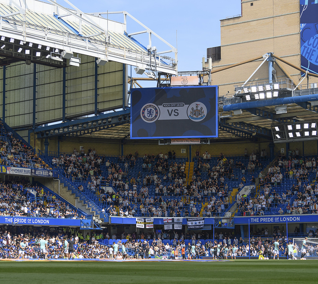 A view of Stamford Bridge stadium, home of Chelsea during the Premier League match between Chelsea and Newcastle United in London, England, May 28, 2023. /CFP