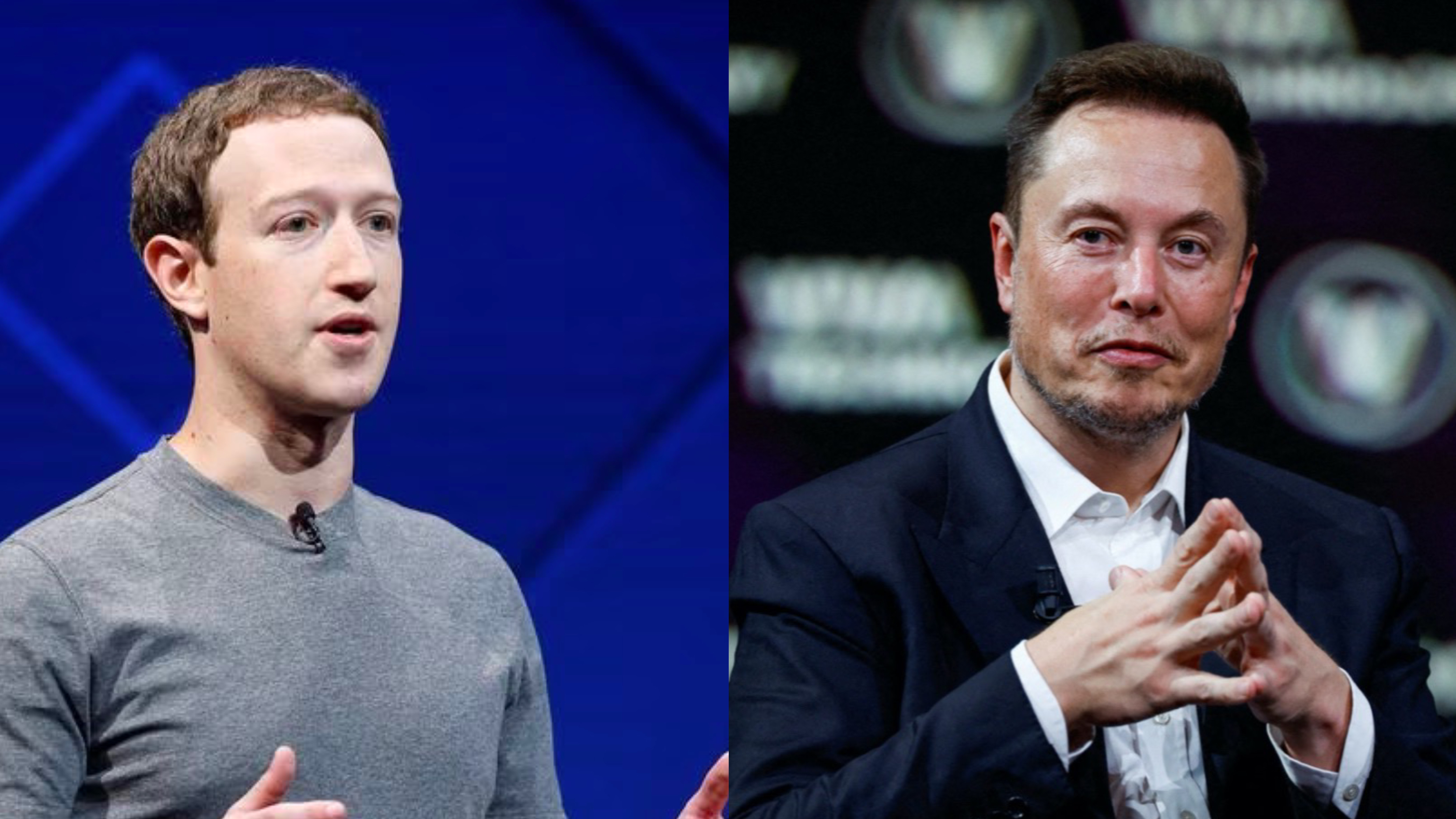 Mark Zuckerberg (left) and Elon Musk. /Reuters