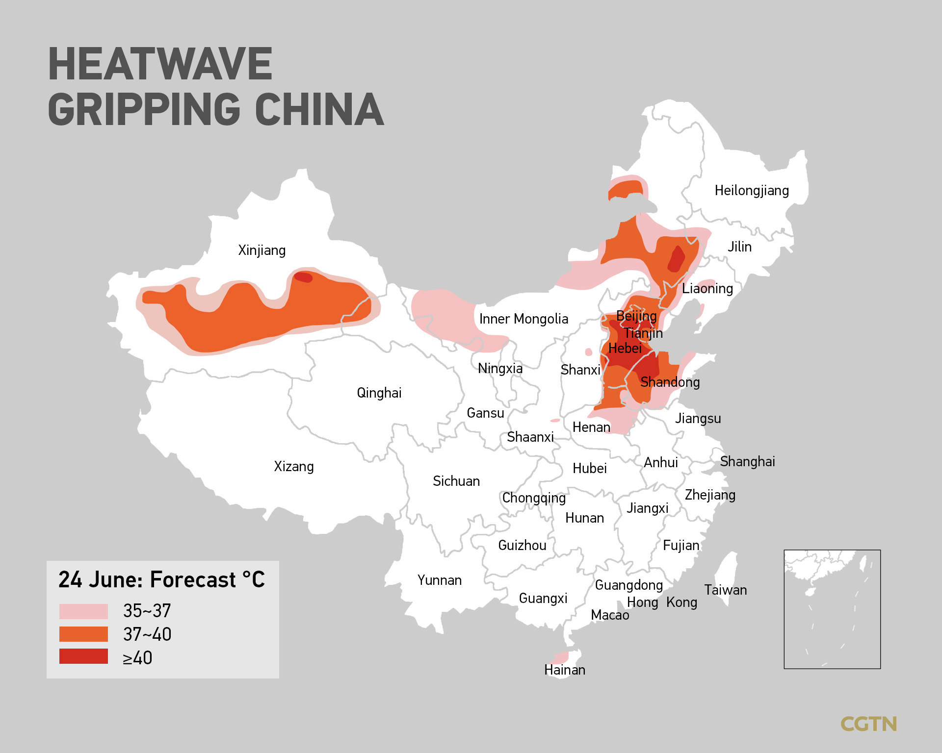 Climate archive: Why is it so hot in northern China this year?