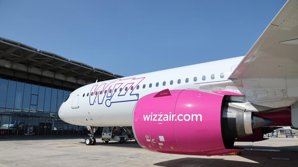 The A321neo aircraft delivered to Hungary's Wizz Air in north China's Tianjin, June 27, 2023. /Xinhua