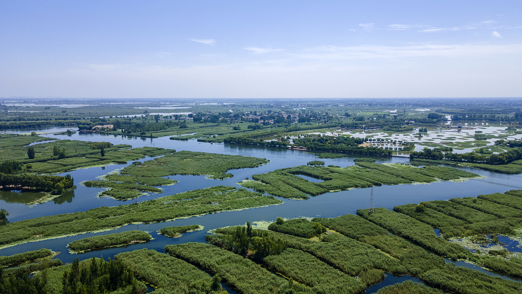 A view of Baiyangdian Lake in Xiong'an New Area, north China's Hebei Province /CFP